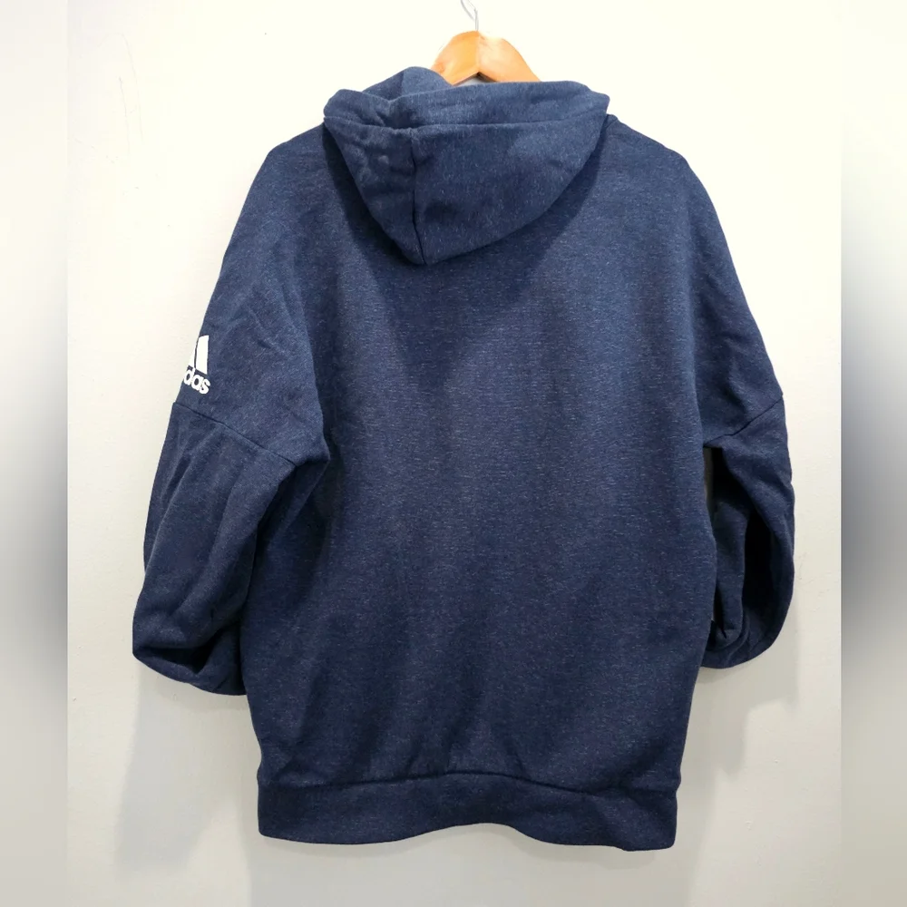 Men's adidas Id Stadium Fz Knit Gray Jacket DU1136 Hoodie Blue Nwot